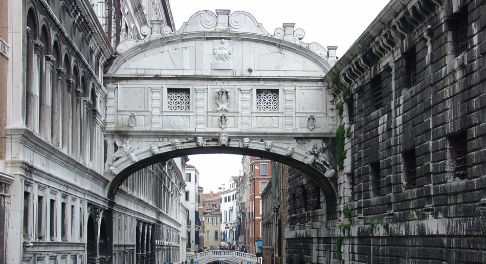 Sighs Bridge, Venesia, Italia
