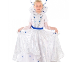 Metelitsa carnival costume for a girl with her own hands - how to sew: instruction. How to make a cloak-pove, a collar, a crown, silver shoes for a snowstorm costume?