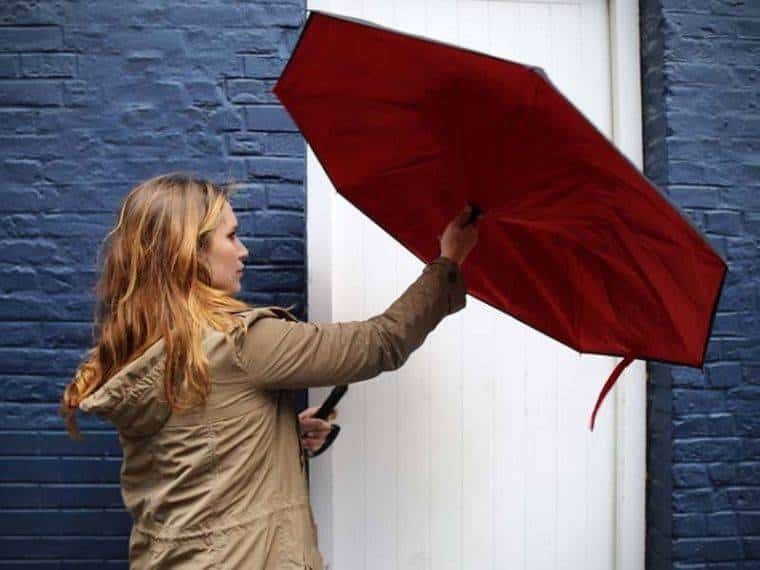 Sie können einen Regenschirm zu Hause nicht öffnen - um zu dünnen