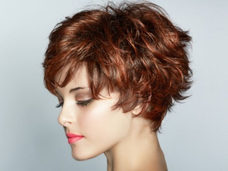 Hairstyle in style creative mess for short hair
