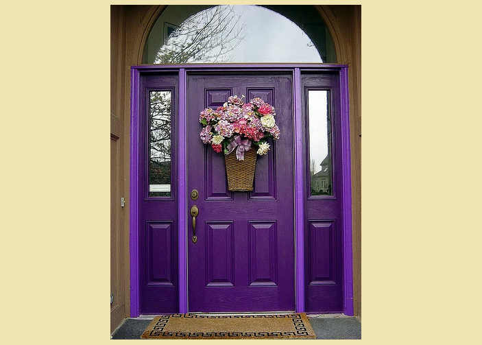 Красивый цвет входной двери