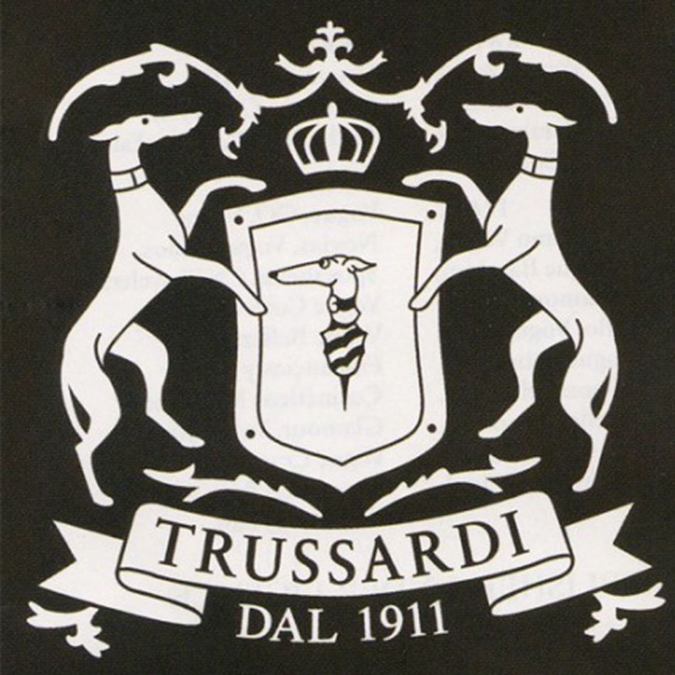 Logotip Trussardi je eleganten in lep