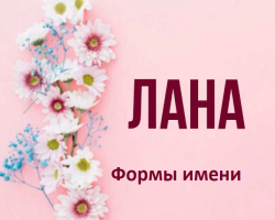 Женско име Лана: Варианти на името. Как може Лана да се нарече по различен начин?