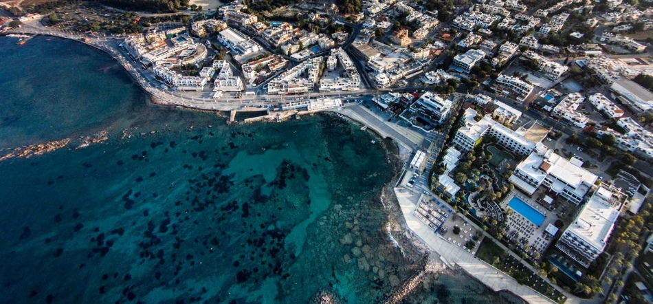 Coastal line of pathos, Cyprus