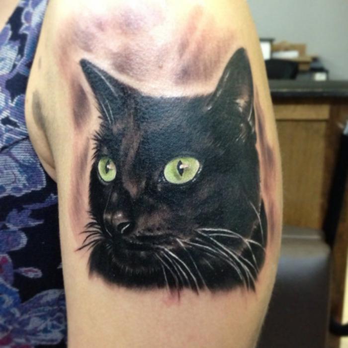 Cat-tattoo in the prison world is applied to thieves