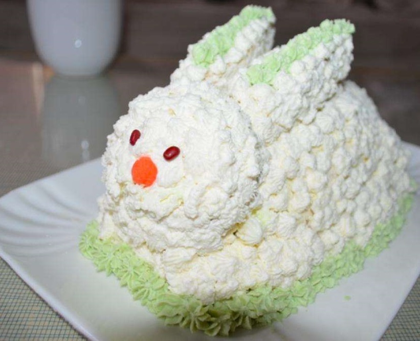Gâteau du Nouvel An par an de lapin