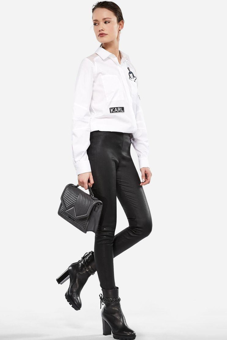 Черно-белая рубашка: мода
