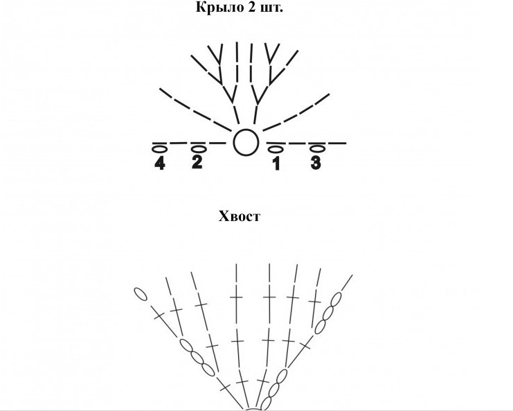Как связать сову крючком схема