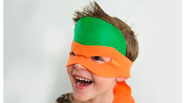Маскарадная маска черепашки-ниндзя для мальчика своими руками