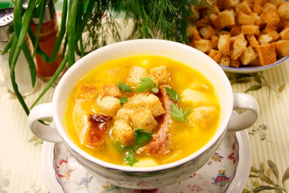Гогороховый суп с куркумой