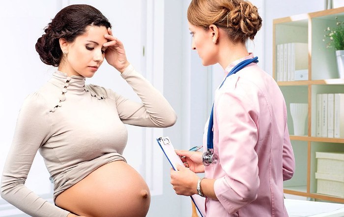 The hormone level decreases in pregnant women