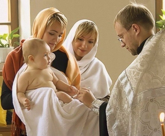 Крещение детей родственниками