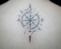 What does a tattoo of winds for girls, men and women mean? Wind rose tattoo: location, varieties, application examples, sketches, photos. What tattoos are combined with a tattoo of the wind rose?