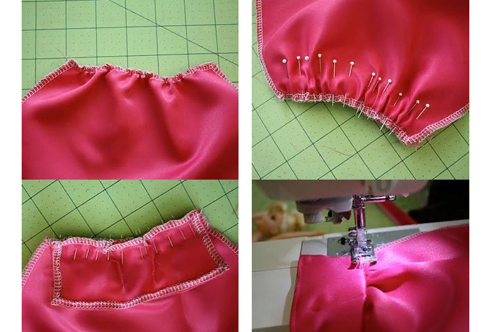 Coser los detalles