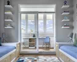 Schoolchildren's room - design, interior design ideas, photo