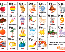 English for children with pronunciation - alphabet, score, numbers, animals, fruits, vegetables, months, days, furniture, figures, clothes, family