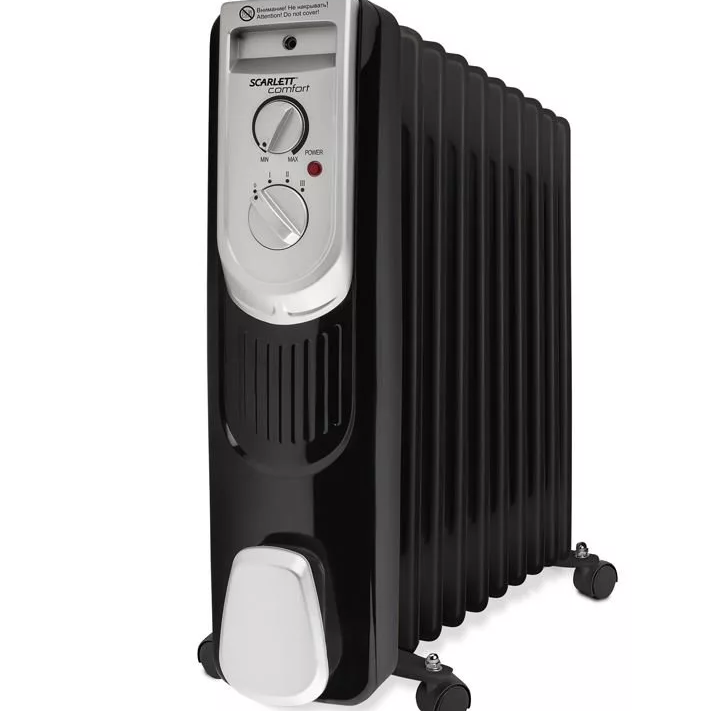 The oil heater is suitable for heating the garage or summer cottage in winter