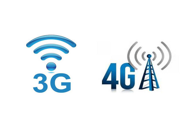 Логотипы 3g и 4g интернета