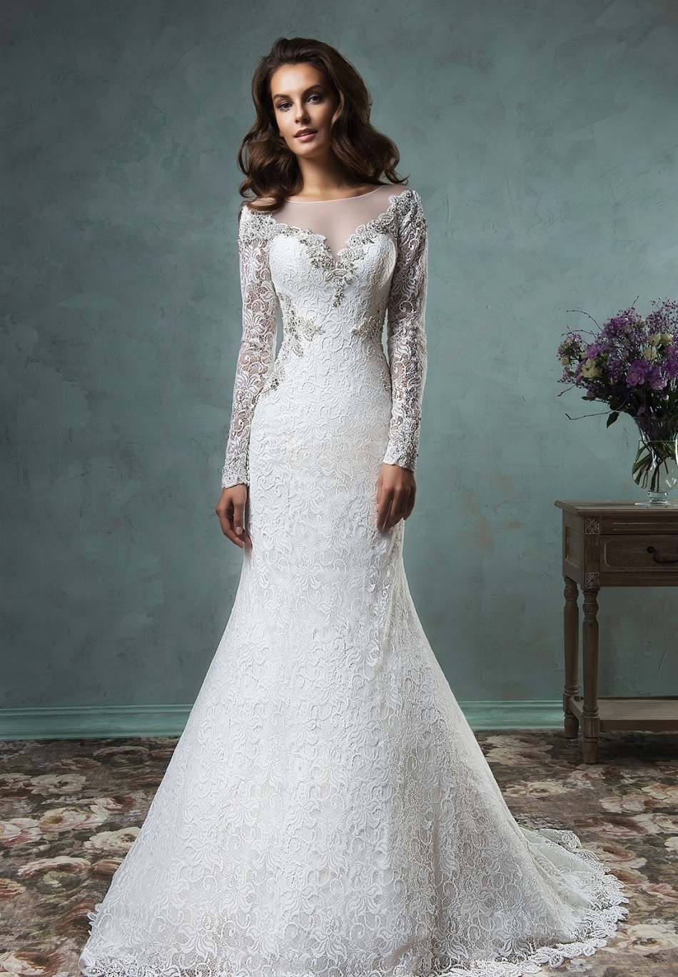 Lace dress for the bride