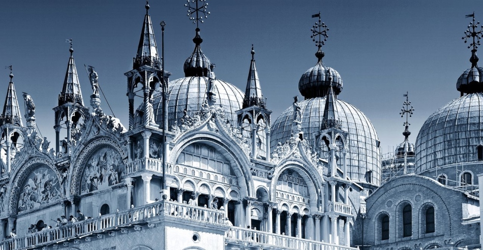 A Szent Márk -székesegyház kupola, Velence, Olaszország