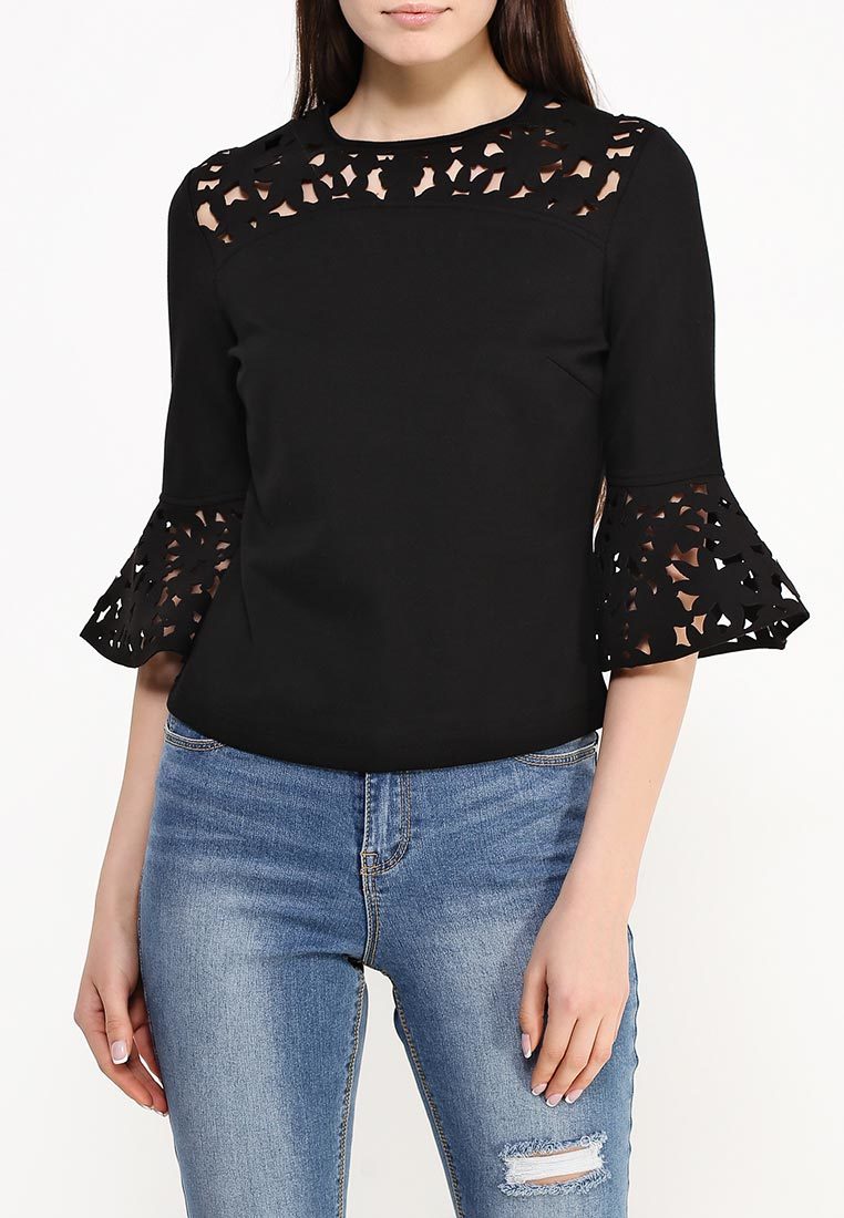 Black short blouse from Lost Ink