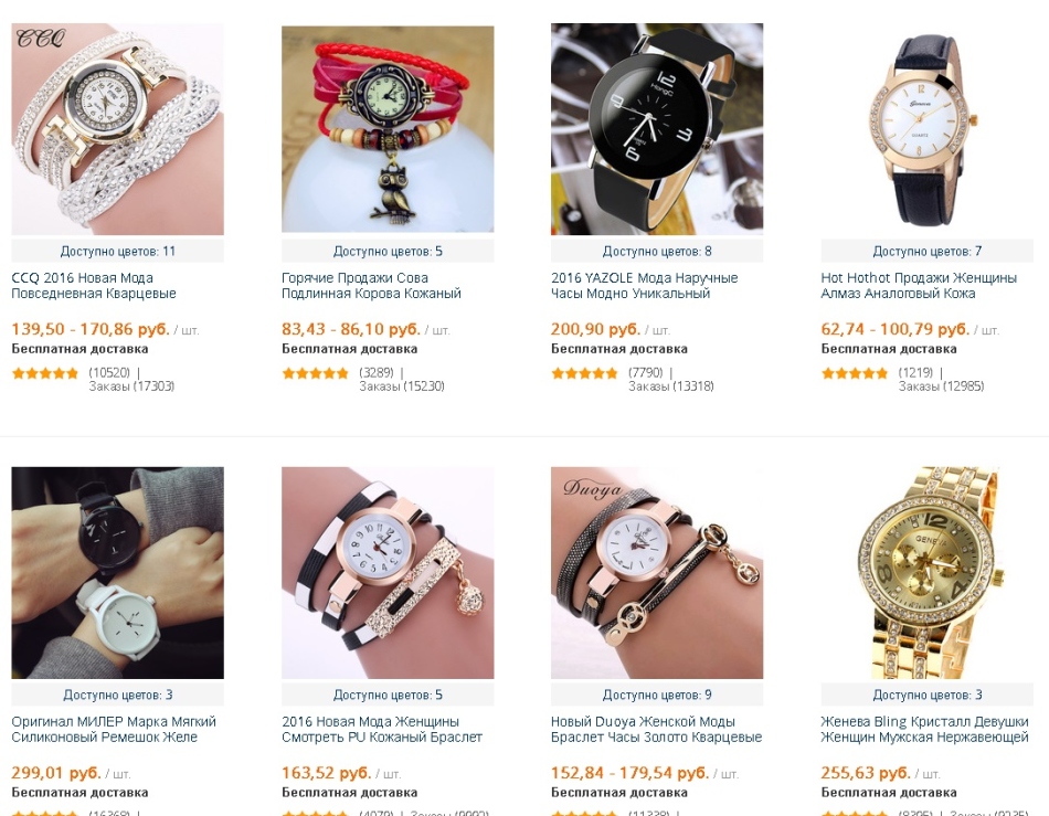 Les meilleures montres pour femmes pour AliExpress