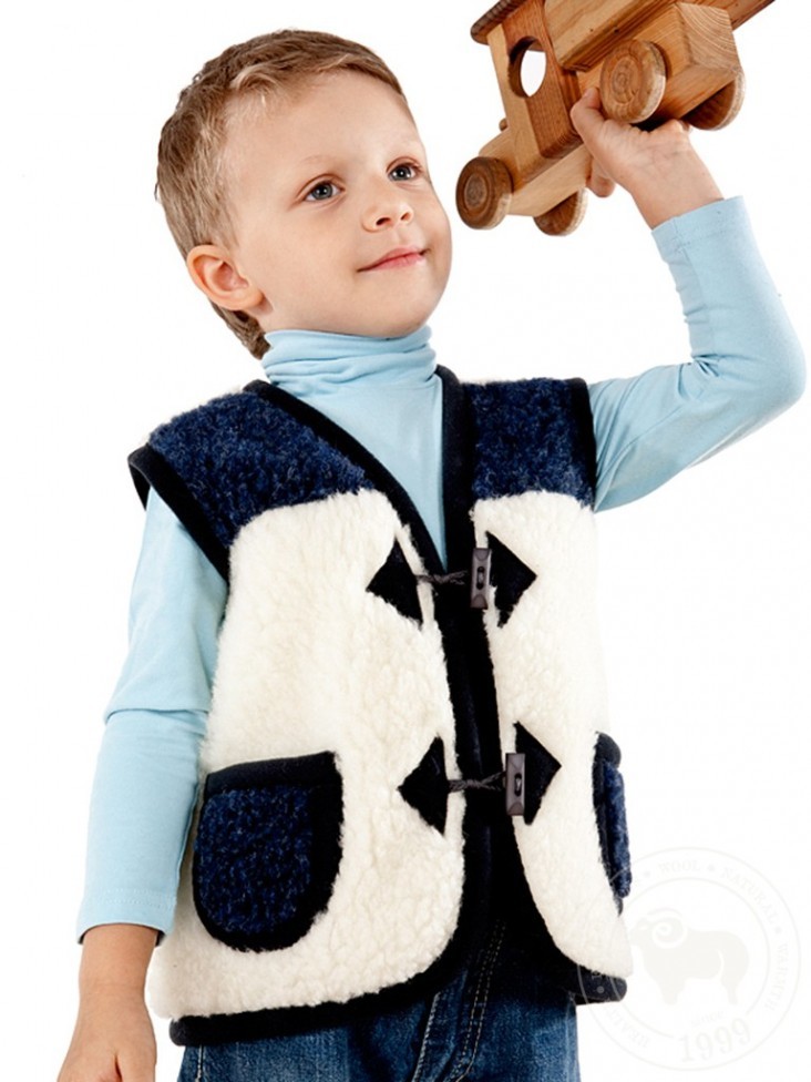 How to sew a vest of artificial fur for children on a boy: models, pattern