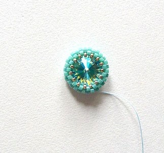 Braided bead for earrings