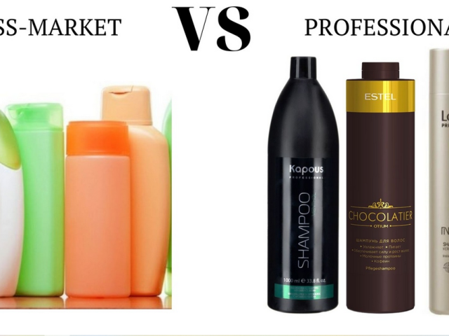Kakšna je razlika med profesionalnimi šamponi in običajno: katero sestavo, kateri šampon uporabiti?