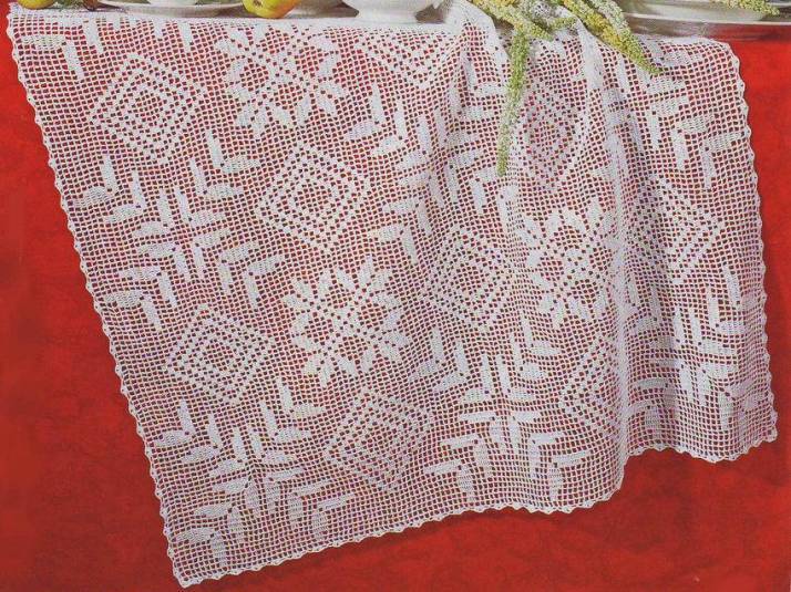 Mantel de relleno hermoso crochet