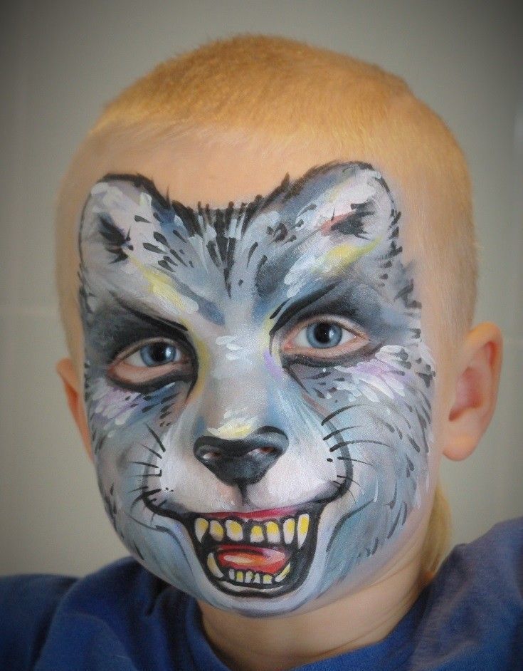 Μακιγιάζ ζώων στο πρόσωπο ενός παιδιού - Aquagim Wolf: Επιλογές