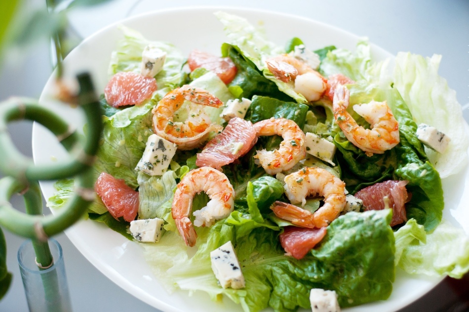 Salade de crevettes Puff -up