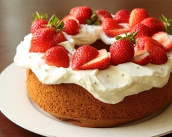 Couche de fraises pour un gâteau en fraises et crèmes surgelées: meilleures recettes
