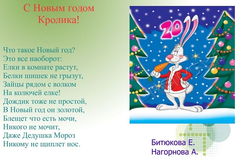 С новым годом кролика!