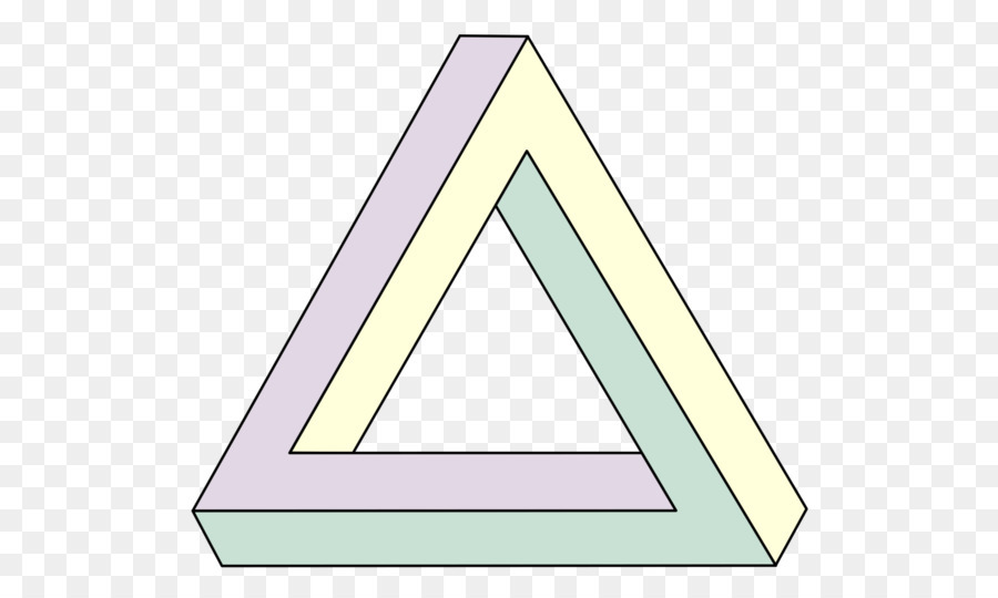 Эскиз для тату в виде треугольника пенроуза
