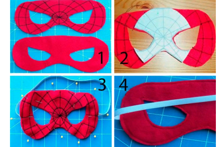 Инструкция к маскарадной маске человека-паука