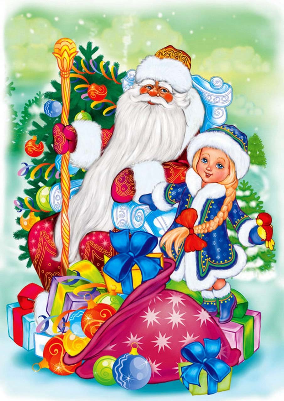 Kata -kata Santa Claus dan Snow Maiden untuk Tahun Baru untuk prediksi yang menyenangkan