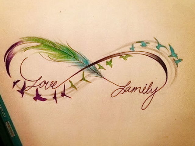 Татуировки надписи семья (57 фото)
