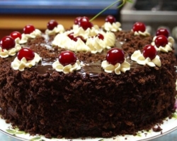 Cake Drunk Cherry: Langkah -BY -SEPPET -Langkah, Rahasia memasak, ulasan. Kue 