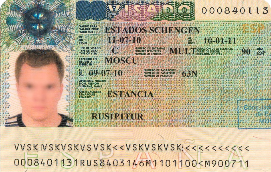 Visa pour l'Espagne