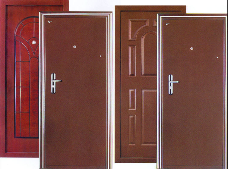 Двери можно брать металлические или деревянные