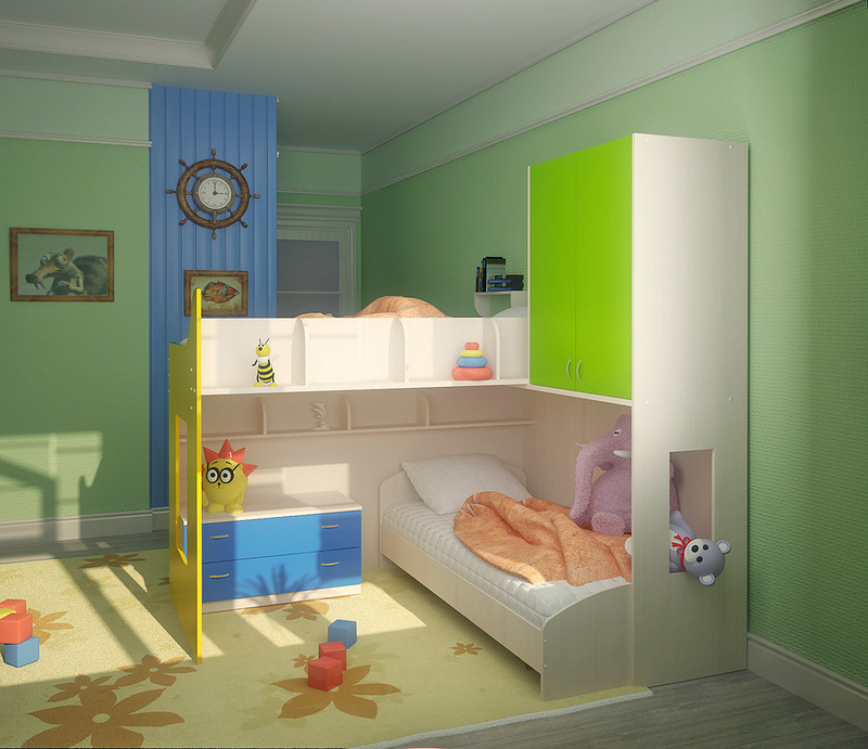 Design of a children's room for two children: Ideas