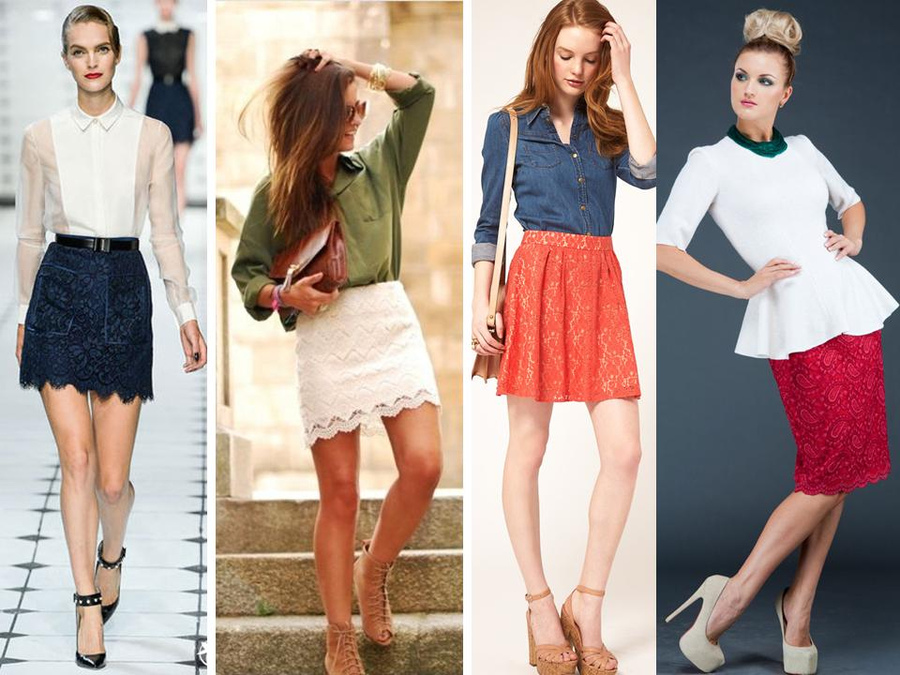 Lace skirts