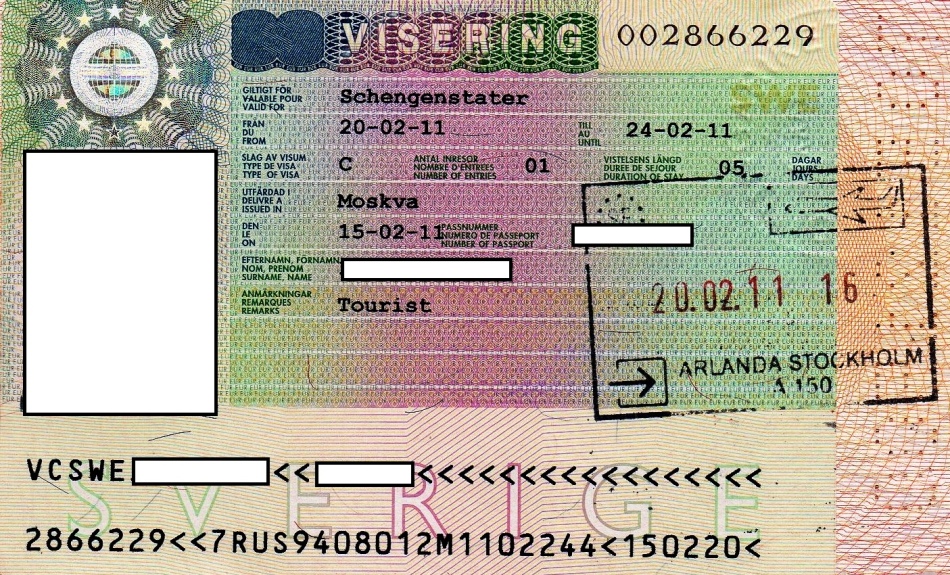 Шенгенская виза в швецию