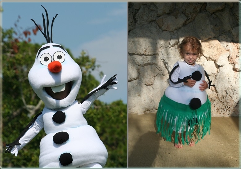 Un tel costume de bonhomme de neige convient à la fois pour le garçon et pour la fille