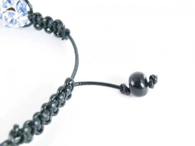 Thanks to such laces and fastener, the Shambhala bracelet can be conveniently adjusted to any hand
