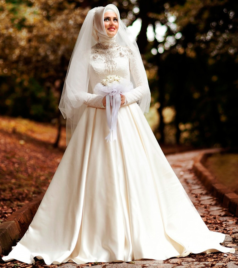 Мусульманская невеста. Фатай сатри. Хиджабские Свадебные платья. Мусульманские Свадебные платья.