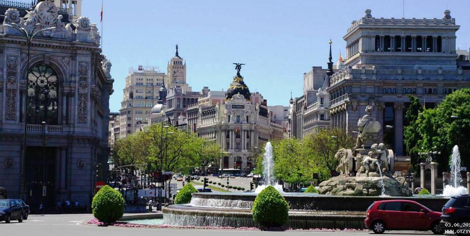 Sibeles Square, Madrid, Spanyol