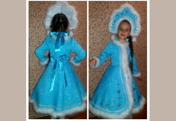 Costume de jeune fille de neige pour les filles: idée