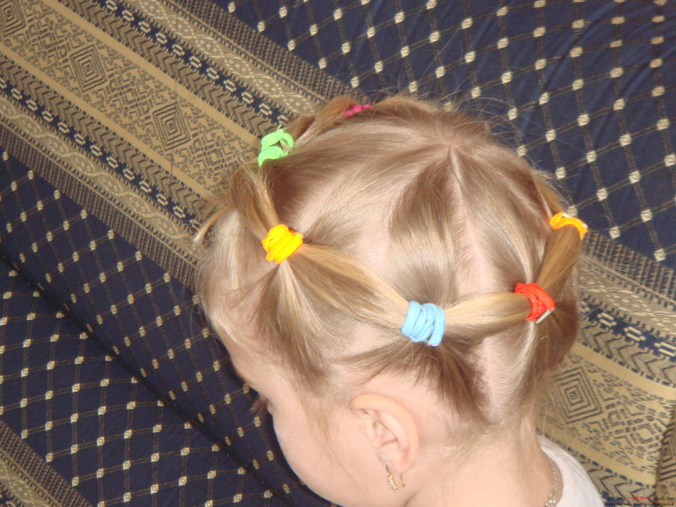 Как сделать круг из волос ребенку